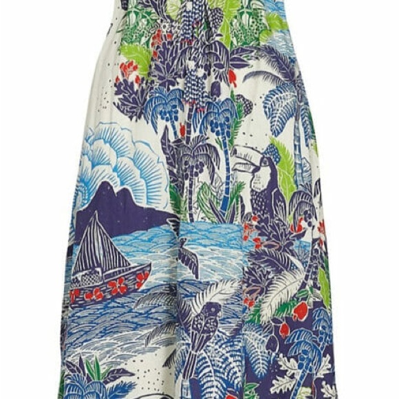 Farm Rio Tropical Print Midi Dress, Size M - Picture 8 of 11